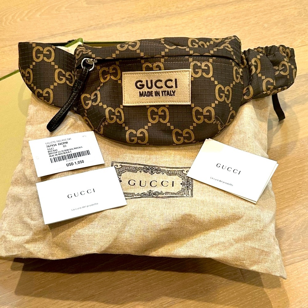 Gucci GG Ripstop Nylon Belt Bag